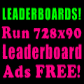 Leaderboard Banner Exchange for 728x90 Leaderboard Ads!