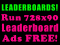 Join Leaderboard Banner Exchange, get 1,000 FREE 728x90 ads.